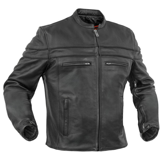 Signature Men's Leather Motorcycle Jacket MC10119