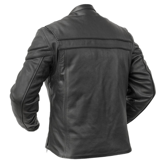 Signature Men's Leather Motorcycle Jacket MC10119