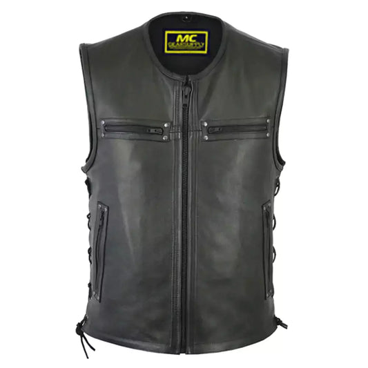 Men's Zipper Front Single Back Panel Concealed Carry Vest MC20119