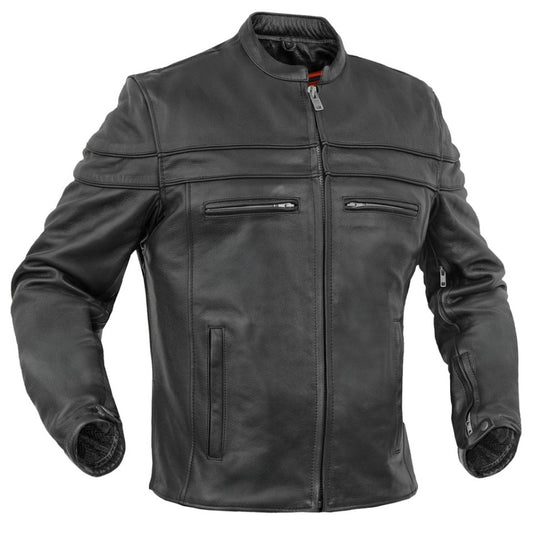 Signature Men's Leather Motorcycle Jacket MC10105