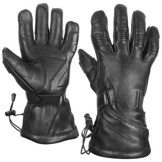 Men's Deerskin Gauntlet Motorcycle Gloves MC60102