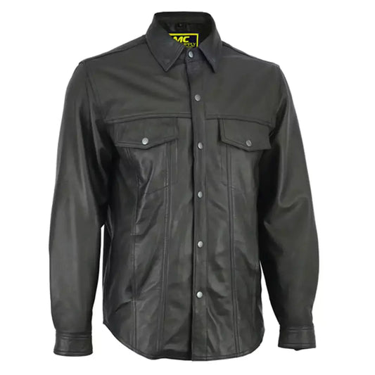Men's Premium Lightweight Leather Shirt MC10104