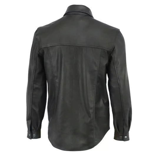 Men's Premium Lightweight Leather Shirt MC10104