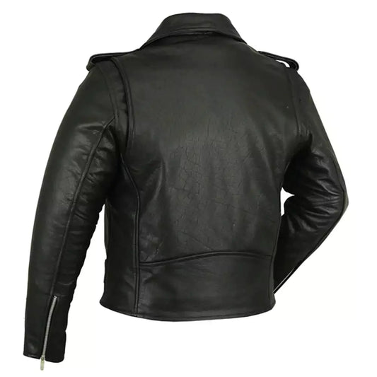 Men's Classic Plain Side Police Style Jacket MC10114
