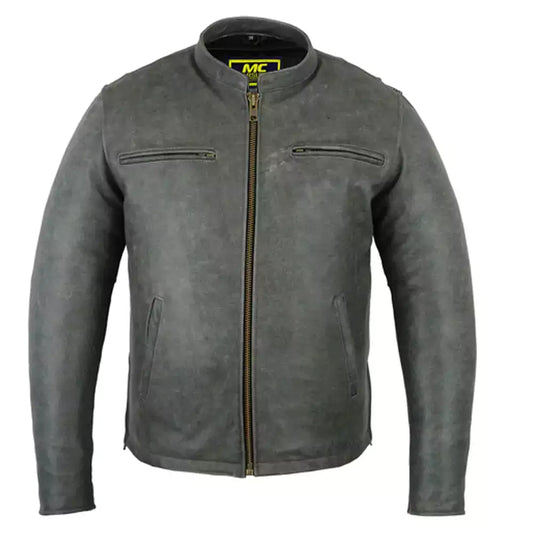 Men's Sporty Cruiser Jacket Gray MC10112
