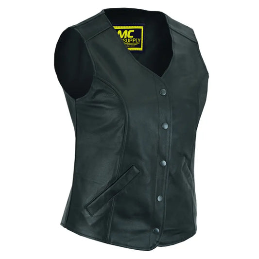 MC40107 WOMEN’S STYLISH LONGER BODY ¾ VEST – PLAIN SIDES