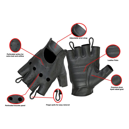 MC60112 GUANTE SIN DEDOS PREMIUM