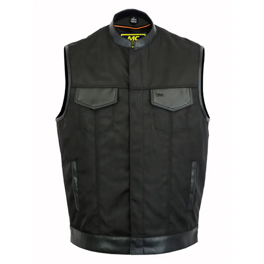 MC20302 CONCEALED SNAP CLOSURE, TEXTILE MATERIAL, SCOOP COLLAR & HIDDEN ZIPPER