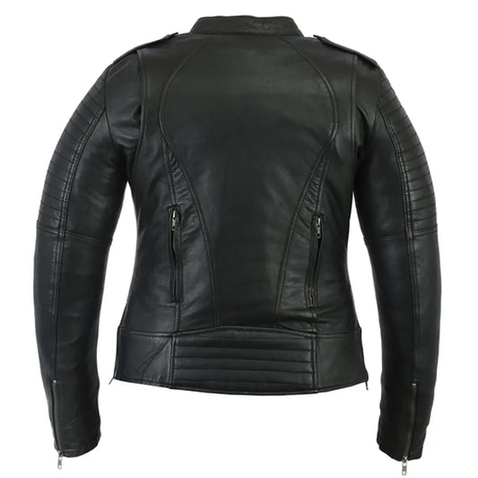 MC30105 WOMEN'S UPDATED BIKER STYLE JACKET