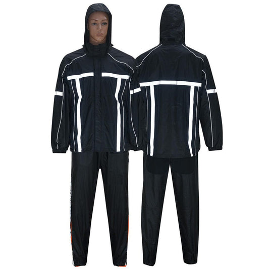RAIN SUIT HI-VIZ - Black