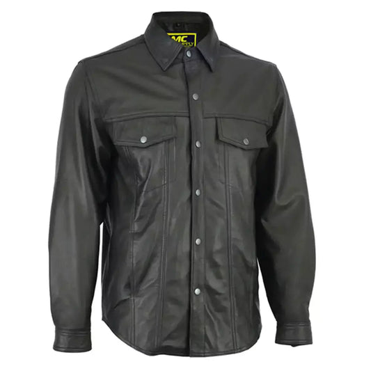 Men's Premium Lightweight Leather Shirt MC10106