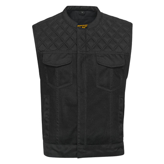 Road Warrior Men's Textile Motorcycle Vest MC20205