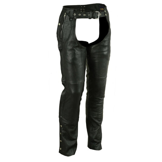 MC Unisex Motorcycle Leather Chaps MC50103