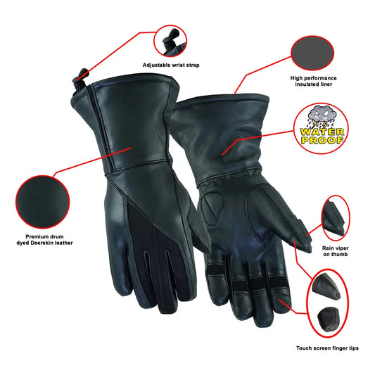 MC60107 WOMEN’S FEATURE-PACKED DEER SKIN INSULATED CRUISER GLOVE